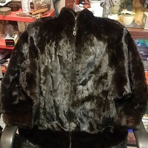 Gorgeous Black real Fur Coat